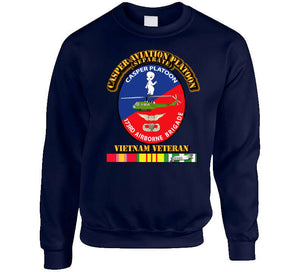 Casper Aviation Platoon - Vietnam Veteran - w Txt Classic T Shirt, Crewneck Sweatshirt, Hoodie, Long Sleeve