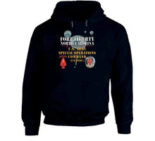 Load image into Gallery viewer, Army - Fort Liberty North Carolina - Us Army Special Operations Command (usasoc) - Ssi - Dui W 3 Parachutes X 300 T Shirt
