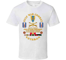 Load image into Gallery viewer, Gulf War Combat Cavalry Vet W  Delta Troop - 4th Cav - 197th Inf Bde - 24th Id T Shirt
