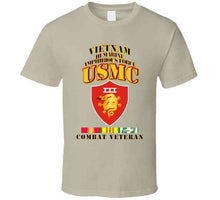 Load image into Gallery viewer, Usmc -  Iii Maf - Combat Vet  W 1 Row Vn Svc Ribbons T Shirt
