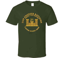 Load image into Gallery viewer, Army - 21st Engineer Battalion - Forsee And Provide W Br - Num X 300 T Shirt
