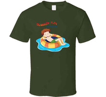 Load image into Gallery viewer, Boy In Water Tub Floating - Summer Fun For Everyonex 300 T Shirt
