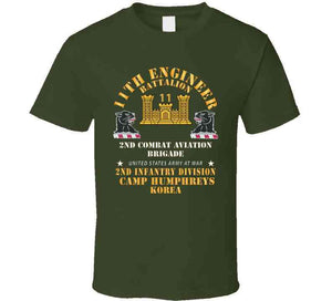 11th Engineer Battalion - Camp Humphries 2nd Infantry Division - Korea  X 300 T Shirt