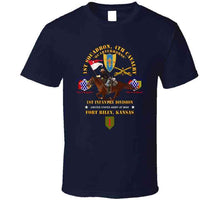 Load image into Gallery viewer, Army - 1st Squadron, 4th Cavalry - 1st Inf Div - Devil Bde - Ft Riley, Ks W Rider X 300 T Shirt
