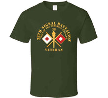 Load image into Gallery viewer, Army - 38th Signal Bn W  Br - Voice Of The Pershing Missiles W Bn Num - Veteran X 300 T Shirt
