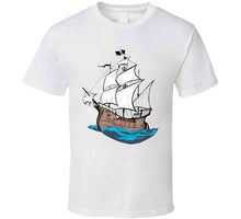 Load image into Gallery viewer, Pirate Ship - W Pirate Flag X 300 T Shirt
