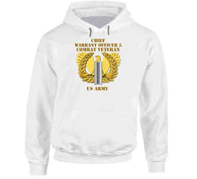 Load image into Gallery viewer, Army - Emblem - Warrant Officer 5 - Cw5 W Eagle - Combat Veteran T Shirt
