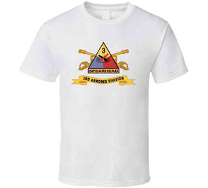 Army  - 3rd Armored Division - Ssi W Br - Ribbon X 300 T Shirt