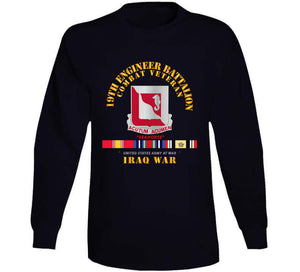 Army - 19th Engineer Battalion - Iraq War W Svc Classic T Shirt, Crewneck Sweatshirt, Hoodie, Long Sleeve