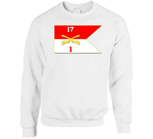 Load image into Gallery viewer, Army - 1st Squadron, 17th Cavalry Guidon Classic T Shirt, Crewneck Sweatshirt, Hoodie, Long Sleeve
