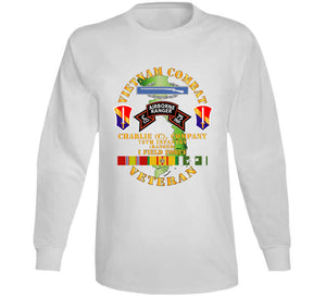 Army - Vietnam Combat Vet - C Co 75th Infantry (Ranger) - I Field Force SSI Classic T Shirt, Crewneck Sweatshirt, Hoodie, Long Sleeve