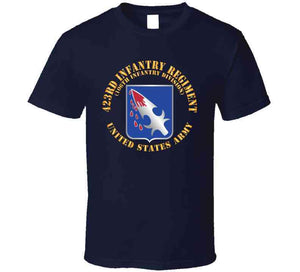 Army  - 423rd Infantry Regiment - Us Army W Dui X 300 T Shirt