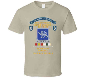 8th Infantry Division Scroll - 2nd Bn 68th Armor Regiment - Baumholder Germany - Cold War Vet W Cold Svc X 300 T Shirt