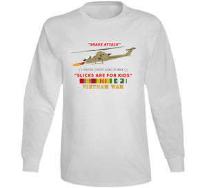 Army - Ah-1 Cobra - Snake Attack - Slicks Are For Kids W Vn Svc  Classic T Shirt, Crewneck Sweatshirt, Hoodie, Long Sleeve