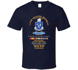 179th Infantry Regiment - Tomahawks - Iraq Surge 2008 W Cib - Oif - Iraq Svc X 300 Classic T Shirt, Crewneck Sweatshirt, Hoodie, Long Sleeve