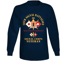 Load image into Gallery viewer, Army - 38th Signal Battalion - Dui - Us Army W Bn Number - Sig Br  - Voice Of The Pershing Missiles Svcx 300 T Shirt
