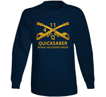 Load image into Gallery viewer, Atk Helicopter Troop - Q - 4 - 11th Acr - Branch W Txt X 300 T Shirt
