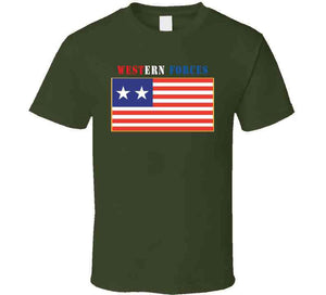 Flag - Western Forces - 2 Star Flag W Txt X 300 T Shirt