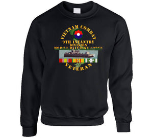 Army - Vietnam Combat Vet W 9th Inf Div - Mobile Riverine Force W Vn Svc Classic T Shirt, Crewneck Sweatshirt, Hoodie, Long Sleeve