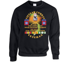 Load image into Gallery viewer, Army - Vietnam Combat Vet - 2nd Bn, 505th Infantry Regiment, 3rd Bde 82nd Airborne Div W  Dui - Br  W  Vn Svc X 300 T Shirt
