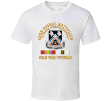 Load image into Gallery viewer, Army - 43rd Signal Battalion - Cold War Veteran - Dui W Cold Svc X 300 T Shirt
