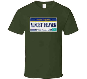 Govt - License - Wv - Almost Heaven Classic T Shirt, Crewneck Sweatshirt, Hoodie, Long Sleeve