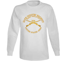 Load image into Gallery viewer, Army - Dui - 354th Infantry Regiment - Right Would Win - Infantry Br X 300 T Shirt
