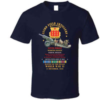 Load image into Gallery viewer, Dui - 333rd Field Artillery Battalion - Dui - Never Forget -wereth Eleven - 155mm Gun - Crew - Eur Svc Wwii - V1 X 300 T Shirt
