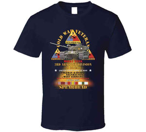 Cold War Vet -  3rd Armored Division  - Gelnhausen, Germany - M60a1 Tank  - Spearhead W Fire - 1978-1981 W Dui - Cold X 300 T Shirt