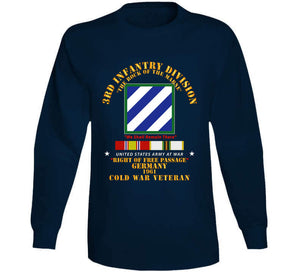 Army - 3rd Id - Right Of Passage - Germany W Cold War Svc T Shirt