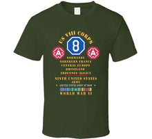 Load image into Gallery viewer, Army - Us Viii Corps - 9th Army - Central Europe - Rhineland Eur Svc X 300 T Shirt
