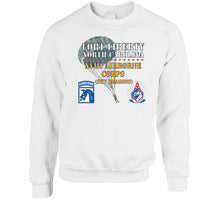 Load image into Gallery viewer, Army - Fort Liberty North Carolina - Xviii Airborne Corps (sky Dragons) - Ssi - Dui Wo Star W Parachute X 300 T Shirt
