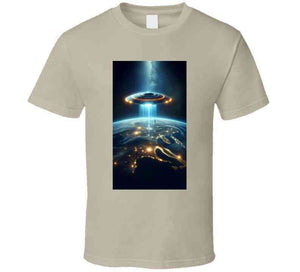 Alien Spaceship Flying Above The Earth Youth Hoodie