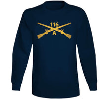 Load image into Gallery viewer, Army - 116th Infantry Regiment Branch - Alpha Company Wo Txt Classic T Shirt, Crewneck Sweatshirt, Hoodie, Long Sleeve
