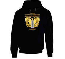 Load image into Gallery viewer, Army - Emblem - Warrant Officer 5 - Cw5 W Eagle - Combat Veteran T Shirt
