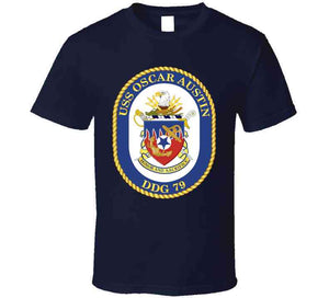 Navy - Uss Oscar Austin (ddg 79) Wo Txt T Shirt