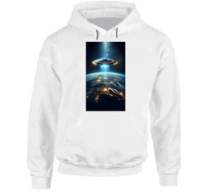 Alien Spaceship Flying Above The Earth Youth Hoodie