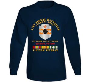 Army - 41st Signal Bn Combat Area Vn Vet W Svc Ribbon - Qui Nhon X 300 Classic T Shirt, Crewneck Sweatshirt, Hoodie, Long Sleeve