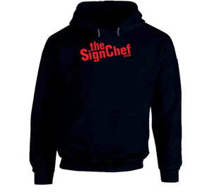 The Sign Chef Dot Com - Red Txt Hoodie