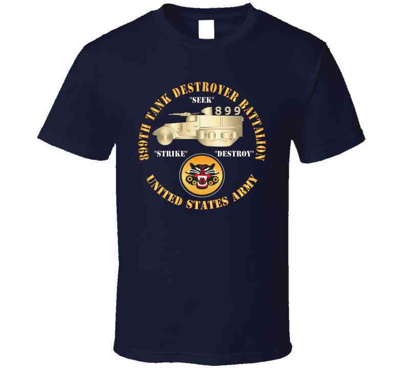 899th Tank Destroyer Battalion W Td - Ssi - Us Army X 300 T Shirt – MIP ...