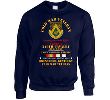 Load image into Gallery viewer, Army - Cold War Vet - Troop A, 240th Cavalry Regiment - Owensboro, Kentucky W Cold Svc Classic T Shirt, Crewneck Sweatshirt, Hoodie, Long Sleeve
