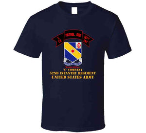 Army - C Co 52nd Infantry - Patrol Dog - Ready Rifles T Shirt