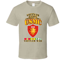 Load image into Gallery viewer, Usmc -  Iii Maf - Vietnam War  W 1 Row Vn Svc Ribbons T Shirt
