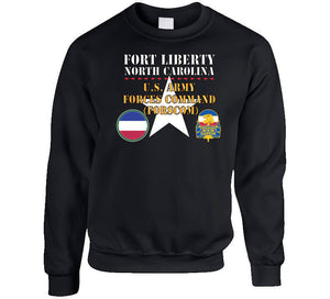 Army - Fort Liberty North Carolina - Us Army Forces Command (forscom) Ssi - Dui X 300 T Shirt