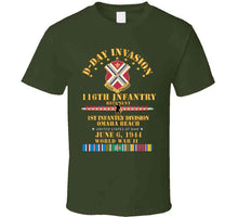 Load image into Gallery viewer, Army - 116th Infantry Regt - 1st Id - D Day W Follow Me W Svc Classic T Shirt, Crewneck Sweatshirt, Hoodie, Long Sleeve
