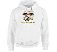Load image into Gallery viewer, Total Eclipse - 2024 - I Was There W Yellow Outline - New Hampshire T Shirt
