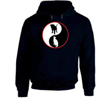 Load image into Gallery viewer, Ying-yang W Dog - Cat - Bw W Red Circle X 300 T Shirt
