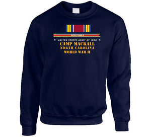 Army - Camp Mckall, Nc W Svc Wwii W Streamer X 300 Classic T Shirt, Crewneck Sweatshirt, Hoodie, Long Sleeve