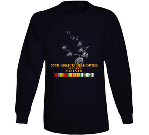 Army - 57th Assault Helicopter Co W Vn Svc X 300 Classic T Shirt, Crewneck Sweatshirt, Hoodie, Long Sleeve