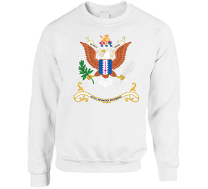 Army - Regimental Colors - 187th Infantry Regiment - Ne Desit Virtus X 300  Classic T Shirt, Crewneck Sweatshirt, Hoodie, Long Sleeve